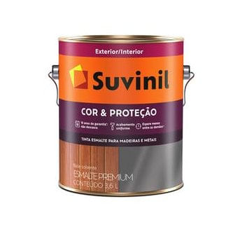 Tinta Esmalte Cor e Proteção Fosco Branco 3,6L - Suvinil.