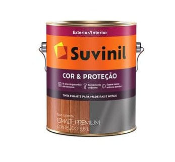 Tinta Esmalte Cor e Proteção Fosco Preto 3,6L - Suvinil.