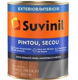 Tinta Esmalte Pintou Secou Brilhante Tabaco 0,9L - Suvinil.