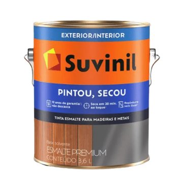 Tinta Esmalte Sintético Pintou Secou Brilhante Verde Folha 3,6L - Suvinil.