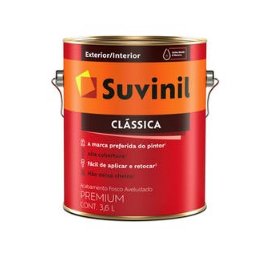 Tinta Latéx PVA Clássica Premium Fosco Marfim 3,6L - Suvinil.