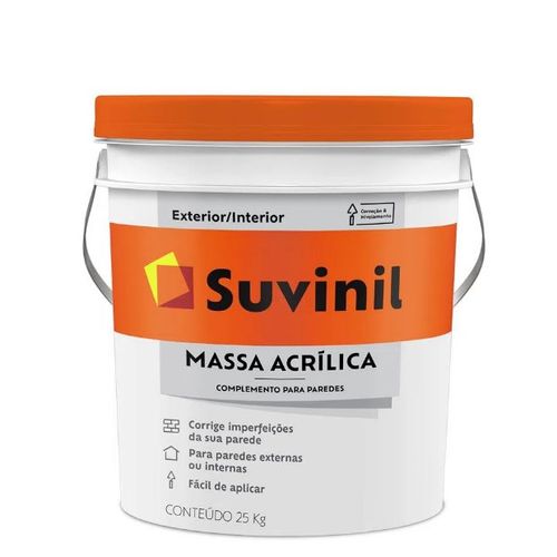 Massa Acrílica em Balde 25kg - Suvinil.