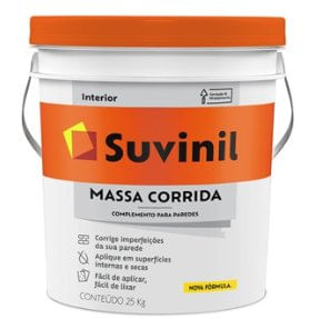 Massa Corrida Balde 25kg - Suvinil.