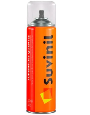 Tinta Spray Alta Temperatura Aluminio 400ml - Suvinil.