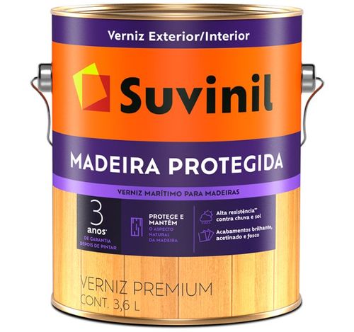 Verniz Marítimo Brilhante Natural 3,6L - Suvinil.