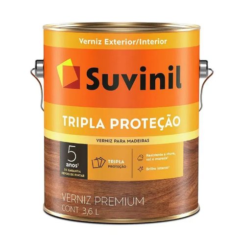 Verniz Tripla Proteção Brilhante Canela 3,6L - Suvinil.