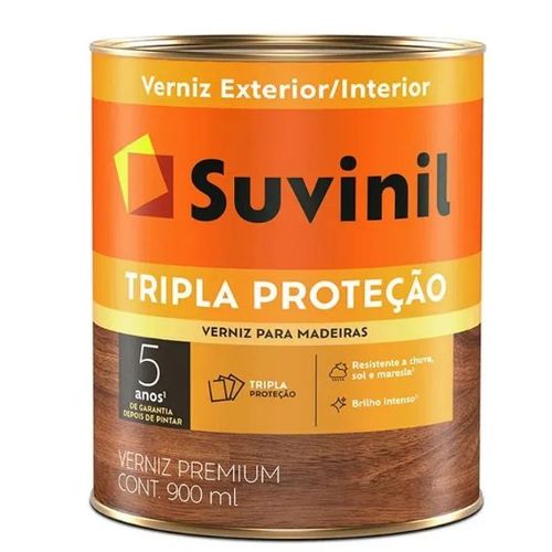 Verniz Tripla Proteção Brilhante Natural 900ml - Suvinil.