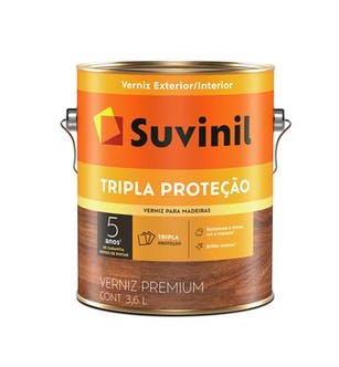 Verniz Tripla Proteção Fosco Natural 3,6 Litros - Suvinil.