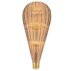 Lâmpada LED Fireworks Vintage Âmbar BT125 2W E27 - Taschibra.