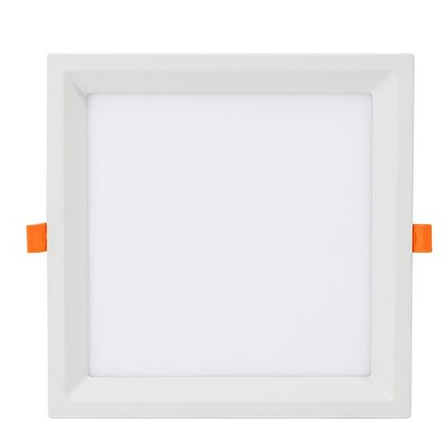 Painel LED Lux Recuado Quadrado Embutir 18W 3000K - Taschibra.