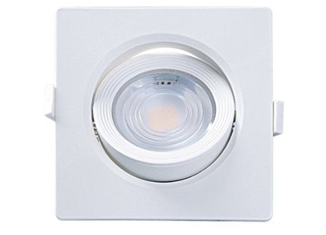 Spot Led de Embutir Quadrado Alltop 7W Autovolt 3000K - Taschibra.