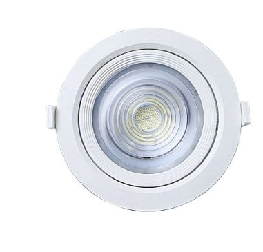 Spot Embutir Redondo Alltop Led PAR30 10W 6500K 45º Luz Branca - Taschibra.