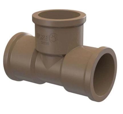 Tê 90° Soldável Marrom 32mm - Tigre.