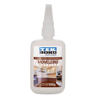 Adesivo Instantâneo Moveleiro Bico Anti Entupimento 100g - Tekbond.