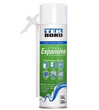 Espuma Expansiva PU 320g/500ml - Tekbond