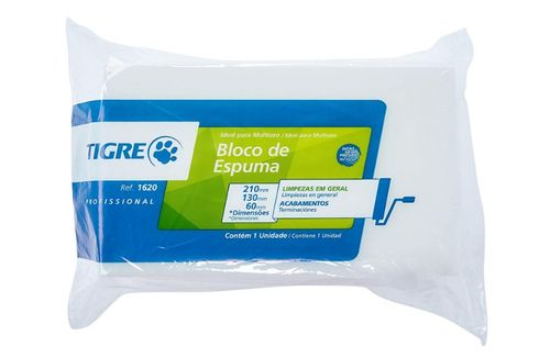 Bloco de Espuma Branco -Tigre.