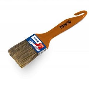 Trincha Média Cerda Gris Cabo Anzol 695 4"" - Tigre.