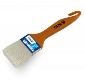 Trincha Média Cerda Branca Cabo Anzol 696 1/2"" - Tigre.
