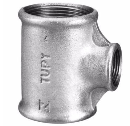 Tê 90 Galvanizado Roscável 3/4"" - Tupy.
