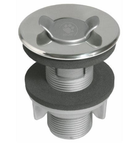 Válvula com Inox para Lavatório com e sem Ladrão 7/8"" - Tigre.