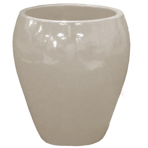 Vaso Cerâmica Vietnã 38x42cm Creme - Casa Ok.