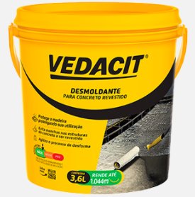 Desmoldante para Concreto Revestido 3,6L - Vedacit.