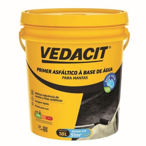 Emulsão Asfáltica Primer ECO Base Água 18L - Vedacit.