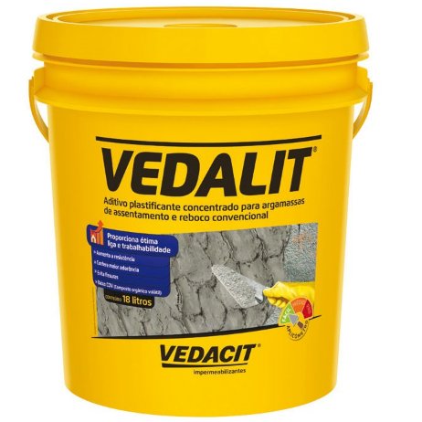 Aditivo para Argamassas Vedalit 18,5kg  - Vedacit