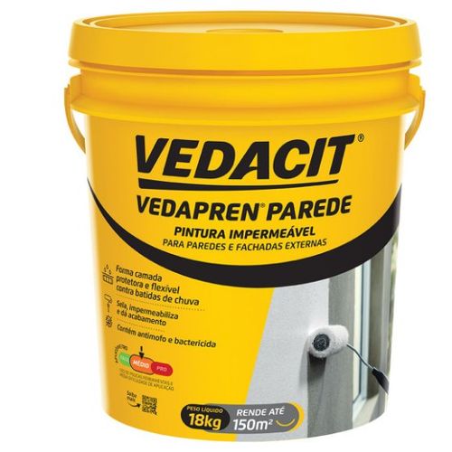 Pintura Impermeável Vedapren Parede Branco 18kg - Vedacit