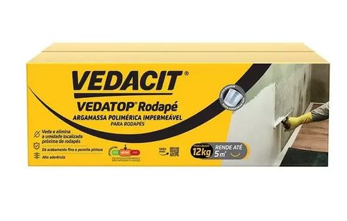 Vedatop Rodapé Caixa com 12kg - Vedacit.