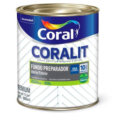 Fundo Preparador Coralit Zero Fosco Branco 900ml - Coral.