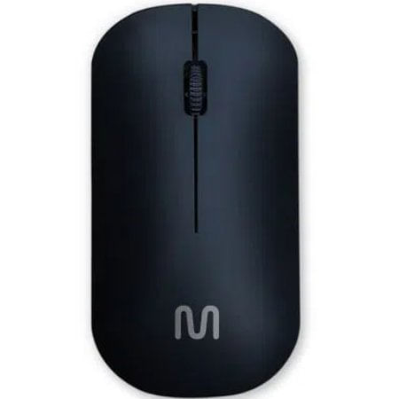 Mouse Sem Fio Slim Box 3 Botões Box Preto MO307 - Multilaser.