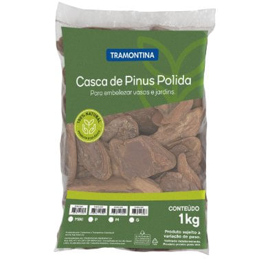 Casca de Pinus Polida Tamanho G 1kg - Tramontina.