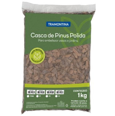 Casca de Pinus Polida Tamanho Mini 1kg - Tramontina.