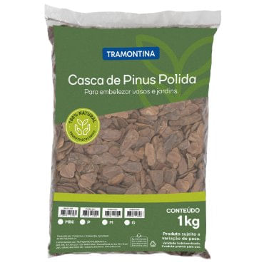 Casca de Pinus Polida Tamanho P 1kg - Tramontina.