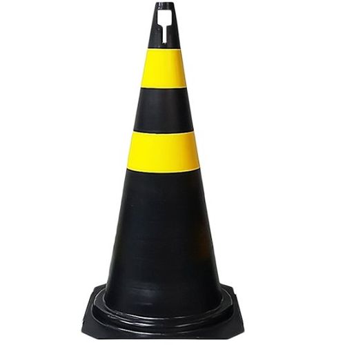 Cone Rigido 75cm PT/AM - Kalipso.