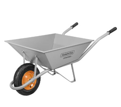 Carrinho de Mão com Caçamba Extraforte Metálica Cinza 65L - Tramontina