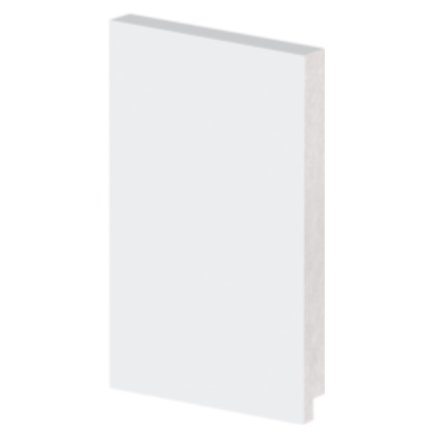 Rodape de Poliestireno 20cm Branco 50020 Arquitech.