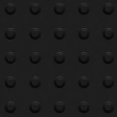 Piso Demarcação Tátil Alerta 25x25cm Preto - Kapazi.