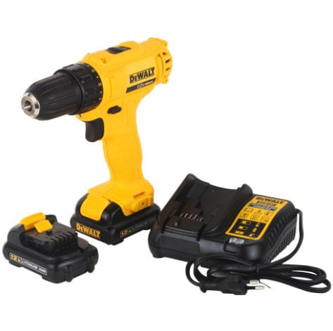 Furadeira / Parafusadeira 3/8"" 10mm Bateria Lítio Bivolt - DeWalt.