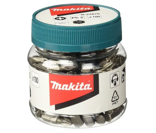 CAIXA PLÁSTICA COM 100 BITS MAGNÉTICOS 25MM PHILIPS B-24876 - MAKITA.