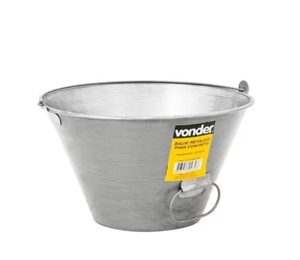 Balde Metal P/ Concreto 10L - Vonder