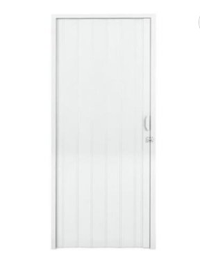 Porta PVC 80cm Branco - Fortlev.