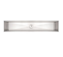 Canal Organizador em Inox para Sobrepor 90x18cm - Tramontina.