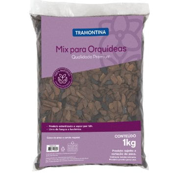 Casca de Pinus Mix para Orquideas Preimium 1kg - Tramontina