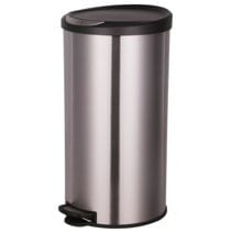 Lixeira Inox Com Pedal Inox Escovado WG9187 30L - Home Decor.