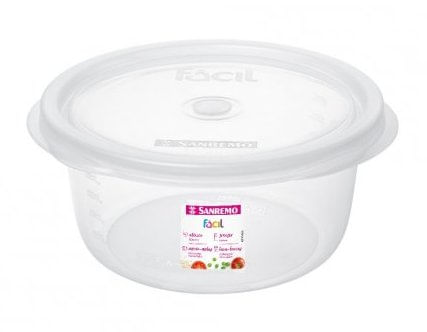 Pote Redonda Plastico 620ml - Sanremo