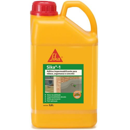 Sika-1 Aditivo Impermeabilizante 3,6L - Sika.