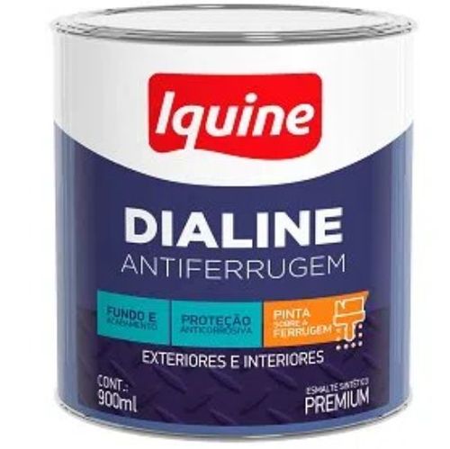 Tinta Esmalte Dialine Antiferrugem Azul Del Rey 900ml - Iquine.