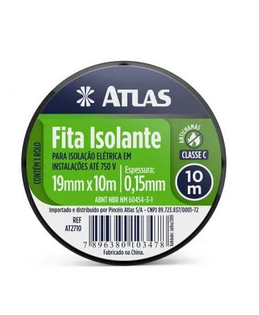 Fita Isolante 19mmx10m - Atlas